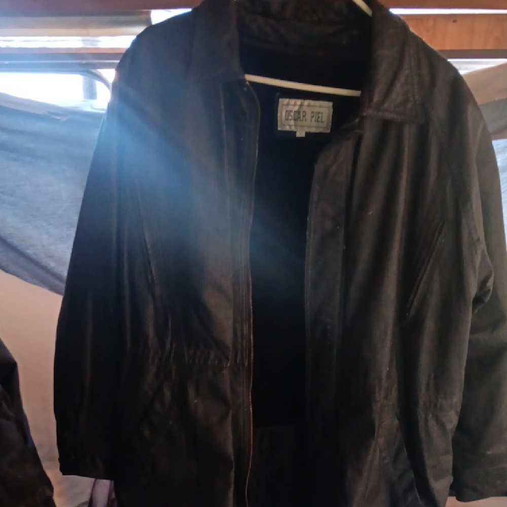 Black Trench Coat with Classic Collar